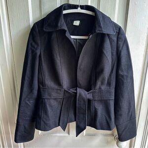 J. Crew Black Trench Coat Size 4